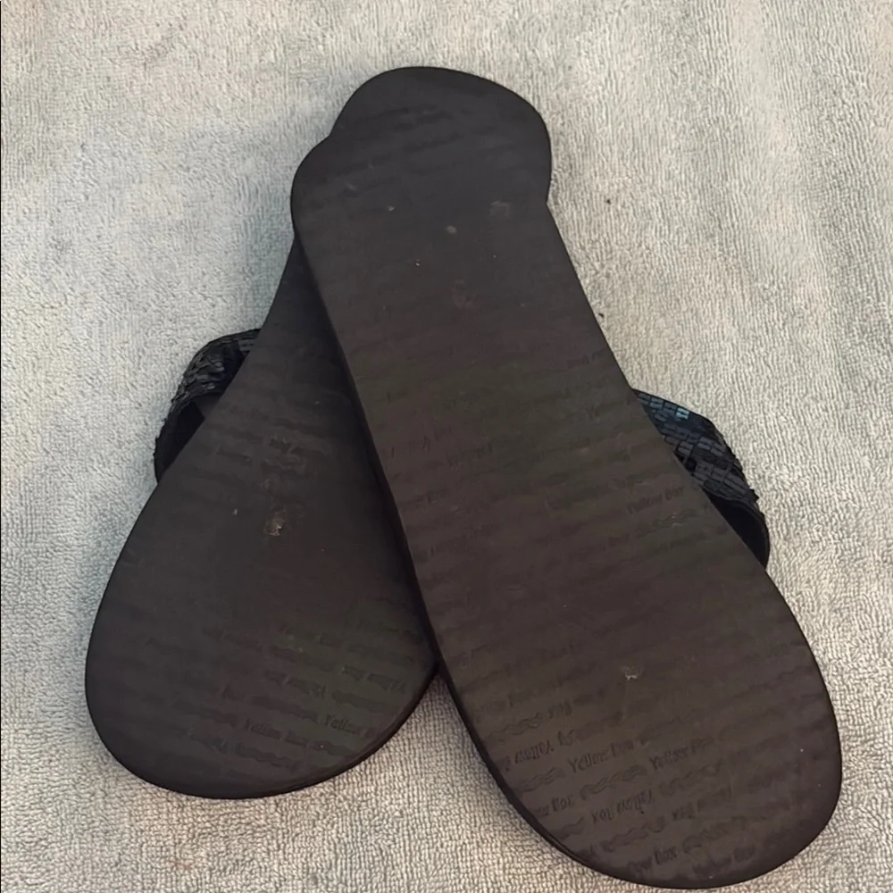 Yellow Box Women's Black Sandals - Picture 2 of 2